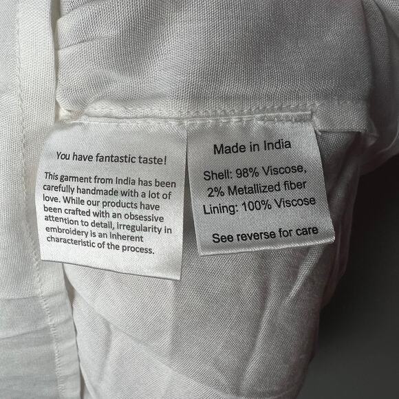 Rococo Sand Floral Surplice Mini Dress Size M - Picture 8 of 9